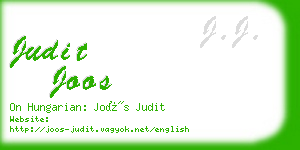 judit joos business card